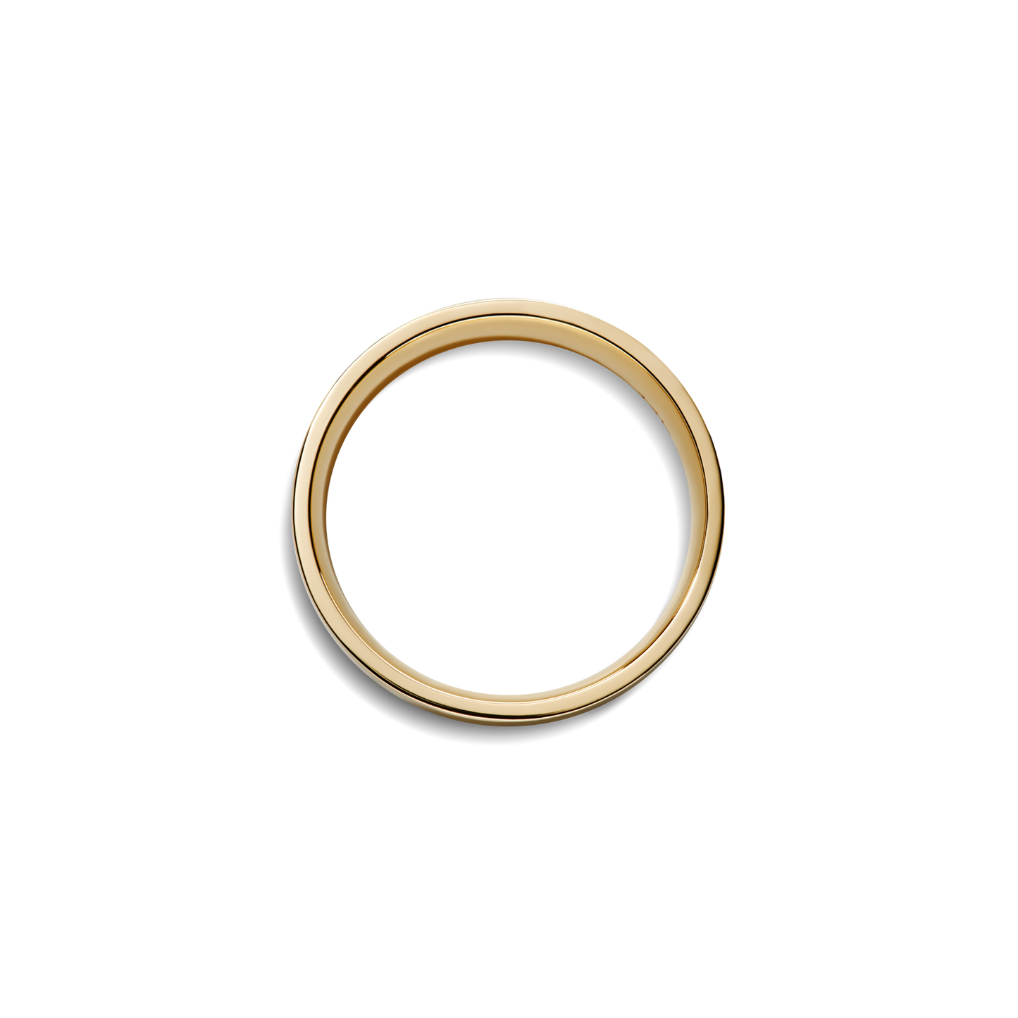 6mm Flat Yellow Gold Band