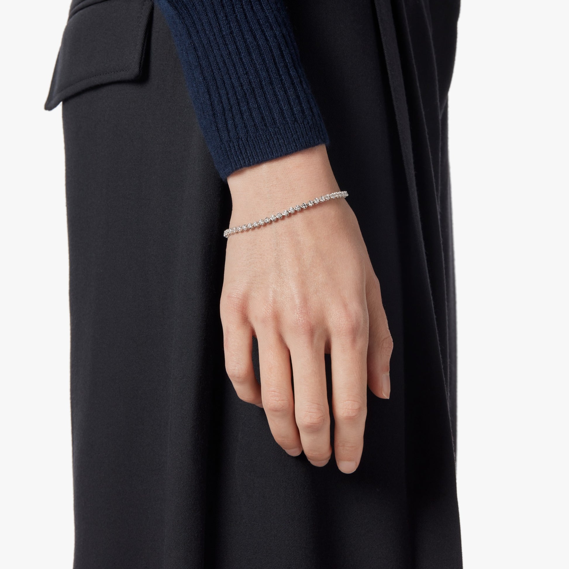 1.87 Carat 6.5" Diamond Tennis Bracelet - White Gold