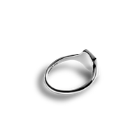 Petite Rectangular Petoskey Stone Ring
