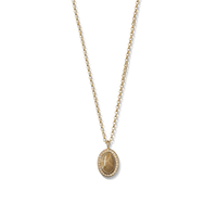 Diamond Petoskey Petite Necklace - Yellow Gold