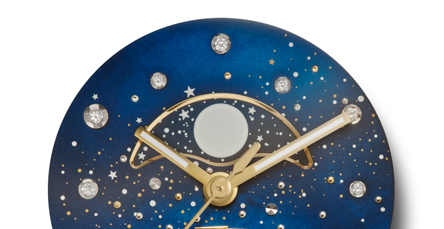 Celestial Derby Watch - Blue Mother of Pearl Diamonds
