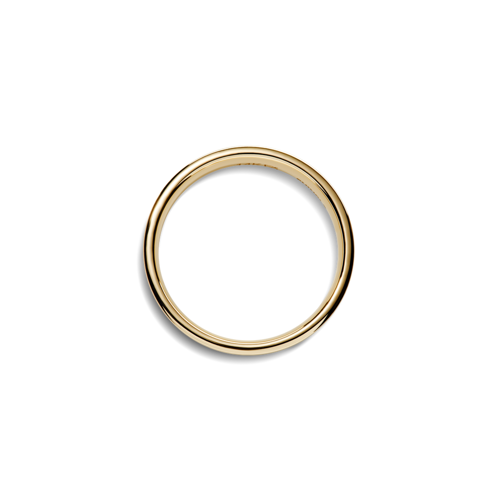 4mm Round Yellow Gold Band