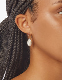 Heirloom Mother Of Pearl Drop Earrings - Sterling Silver