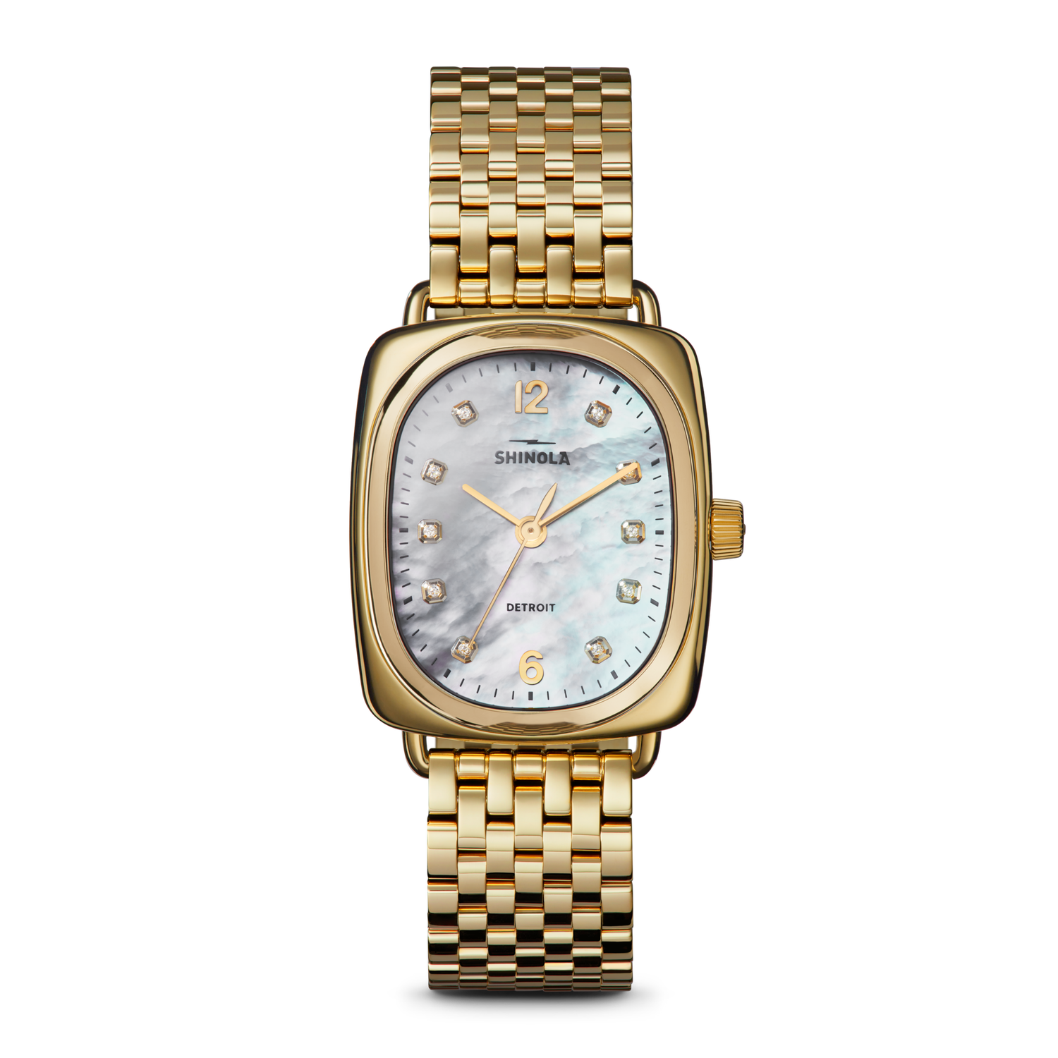 Diamond Bixby Watch - White Mother of Pearl