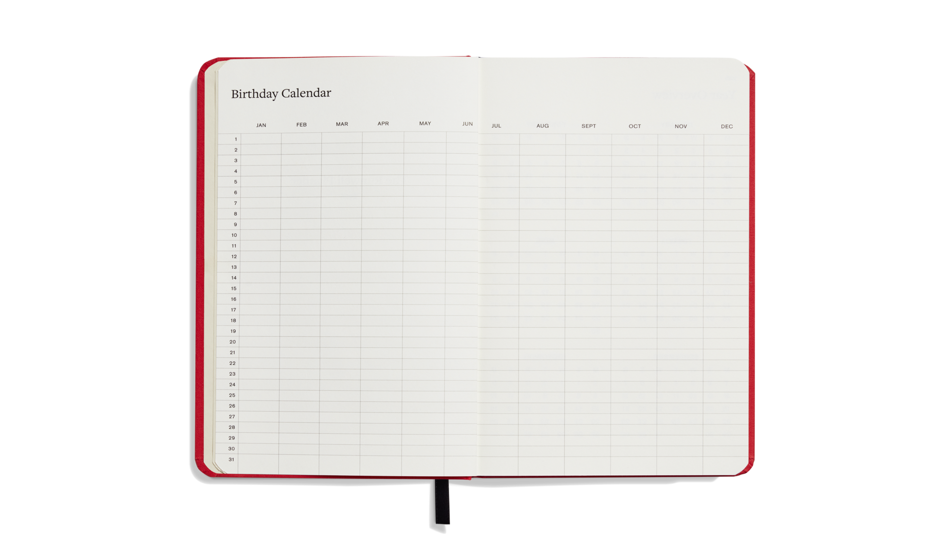 2025 12-Month Runwell Planner - Tomato