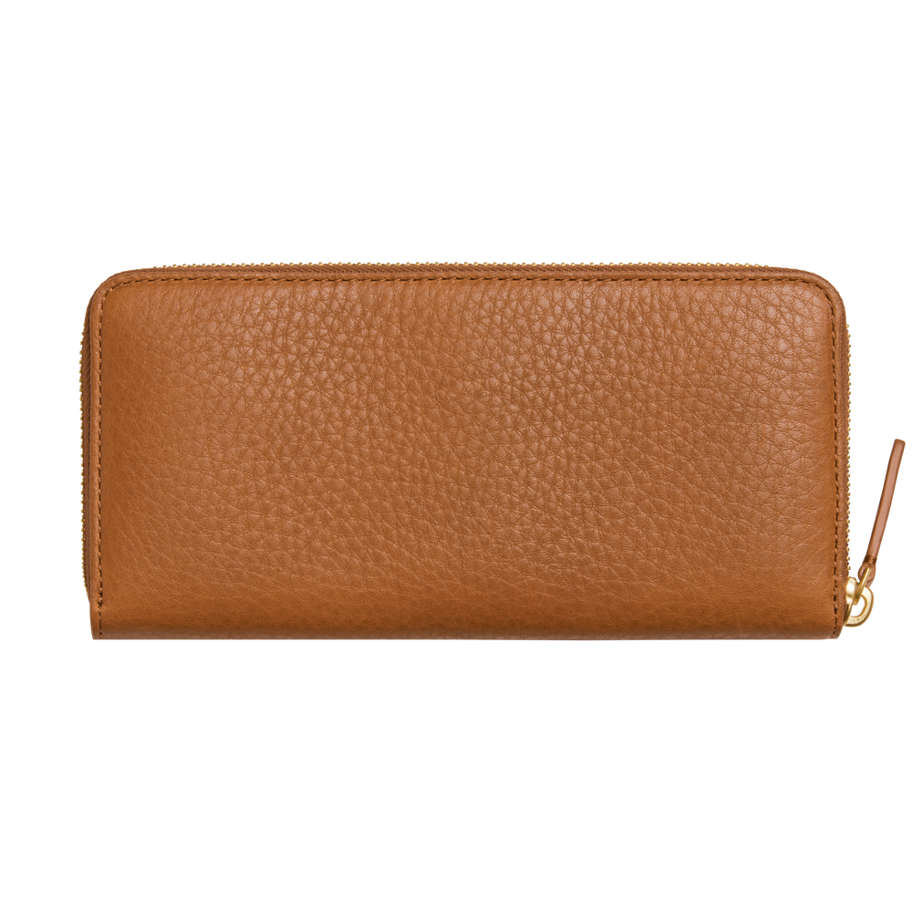 Continental Zip Wallet - Tan