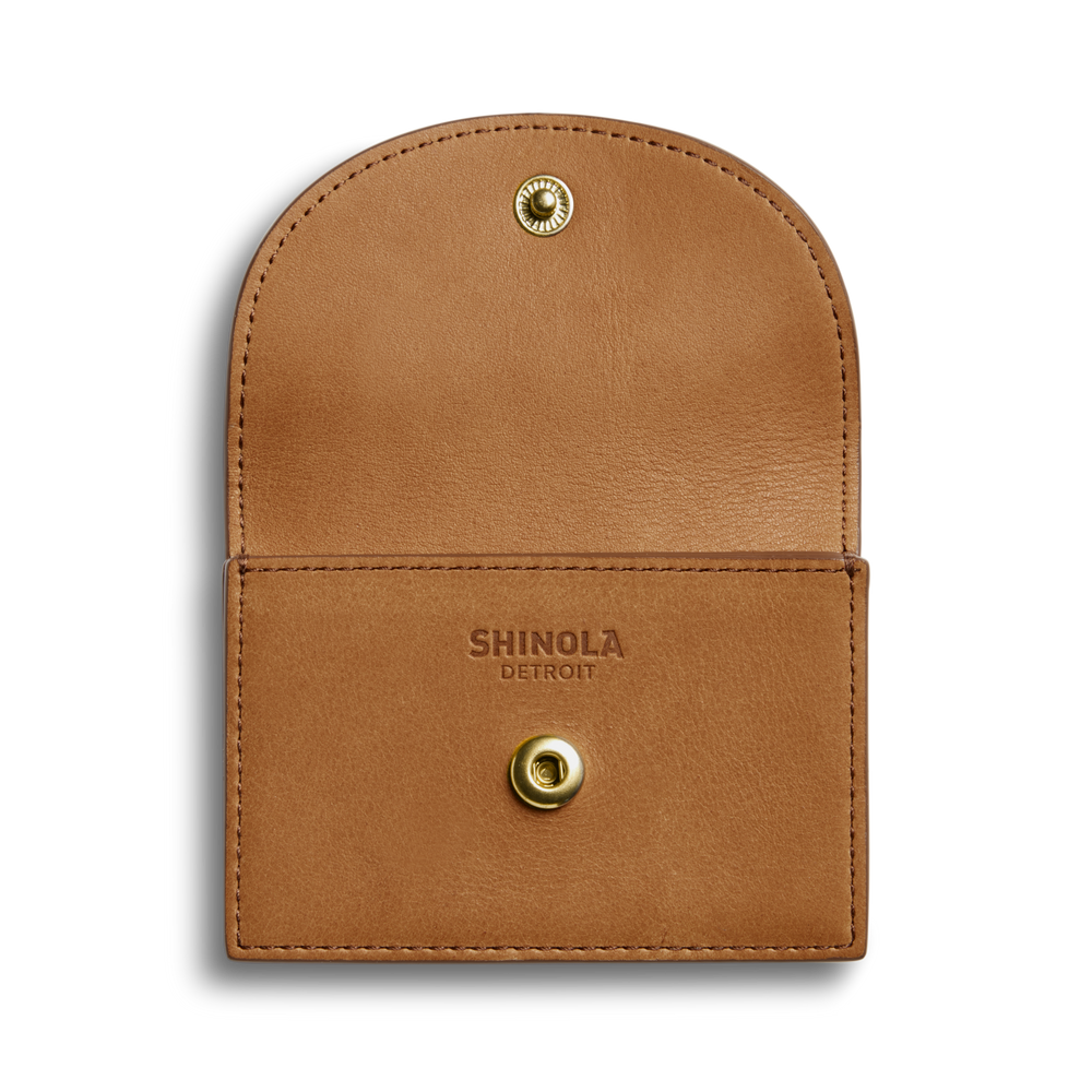Birdy Accordion Card Holder - Tan