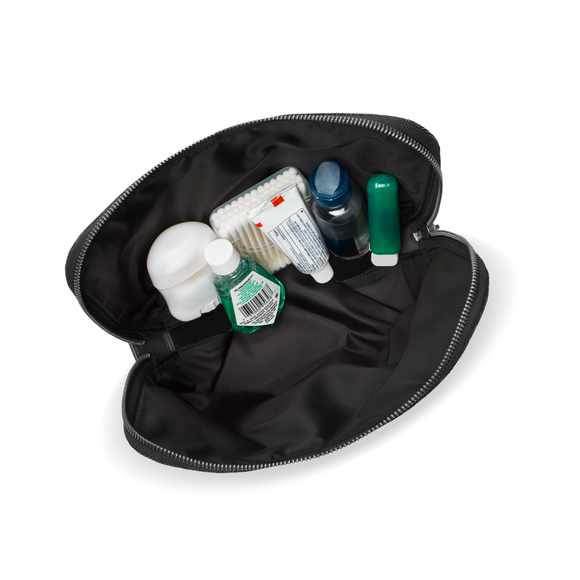 Large Fold Out Cosmetic Case - Black