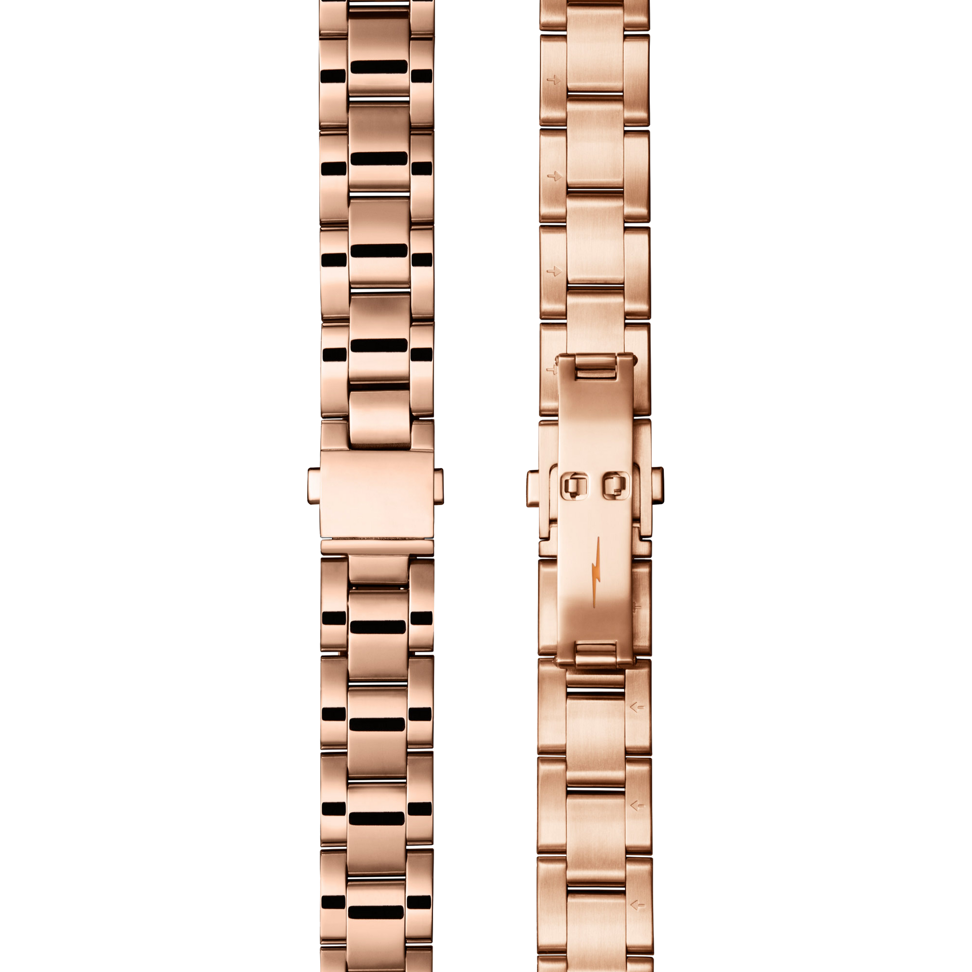 Bracelet: 18/13, Universal 3Link, Fold Over, PoPRG - Polished PVD Rose Gold