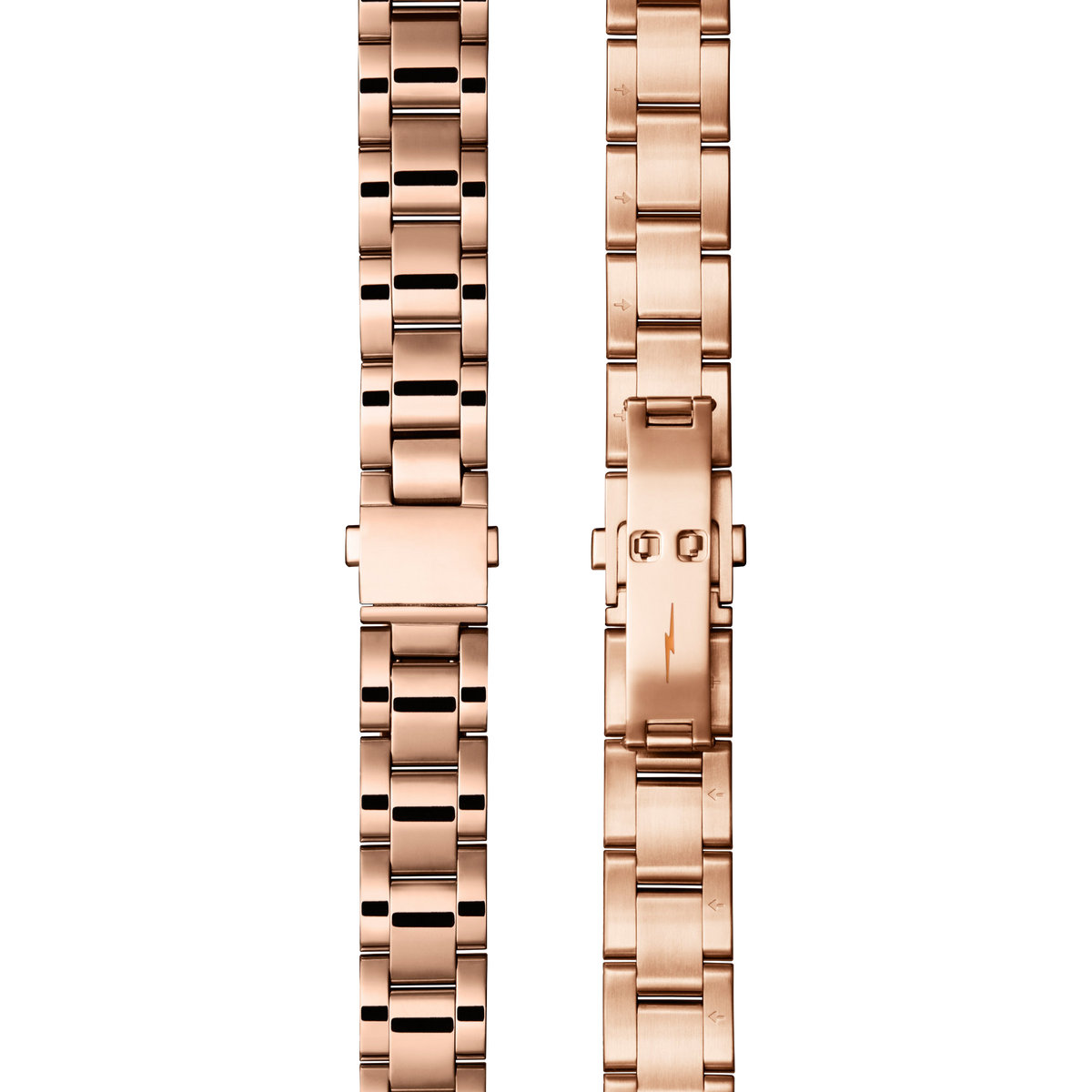 Bracelet: 18/13, Universal 3Link, Fold Over, PoPRG - Polished PVD Rose Gold