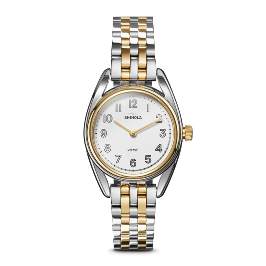 Watch: Derby 2H 30.5mm, Silver & Gold Bracelet - Light Silver