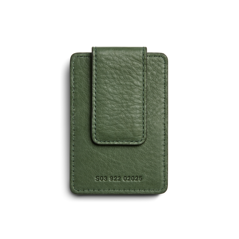 Magnetic Money Clip Card Holder - Evergreen