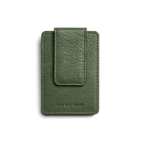 Magnetic Money Clip Card Holder - Evergreen