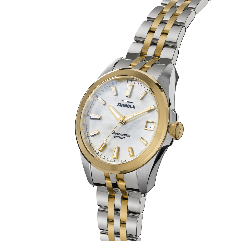 Circadian Monster Automatic Watch - White Mother of Pearl