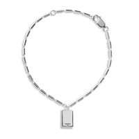 Petite Rectangular Tag Chain Bracelet