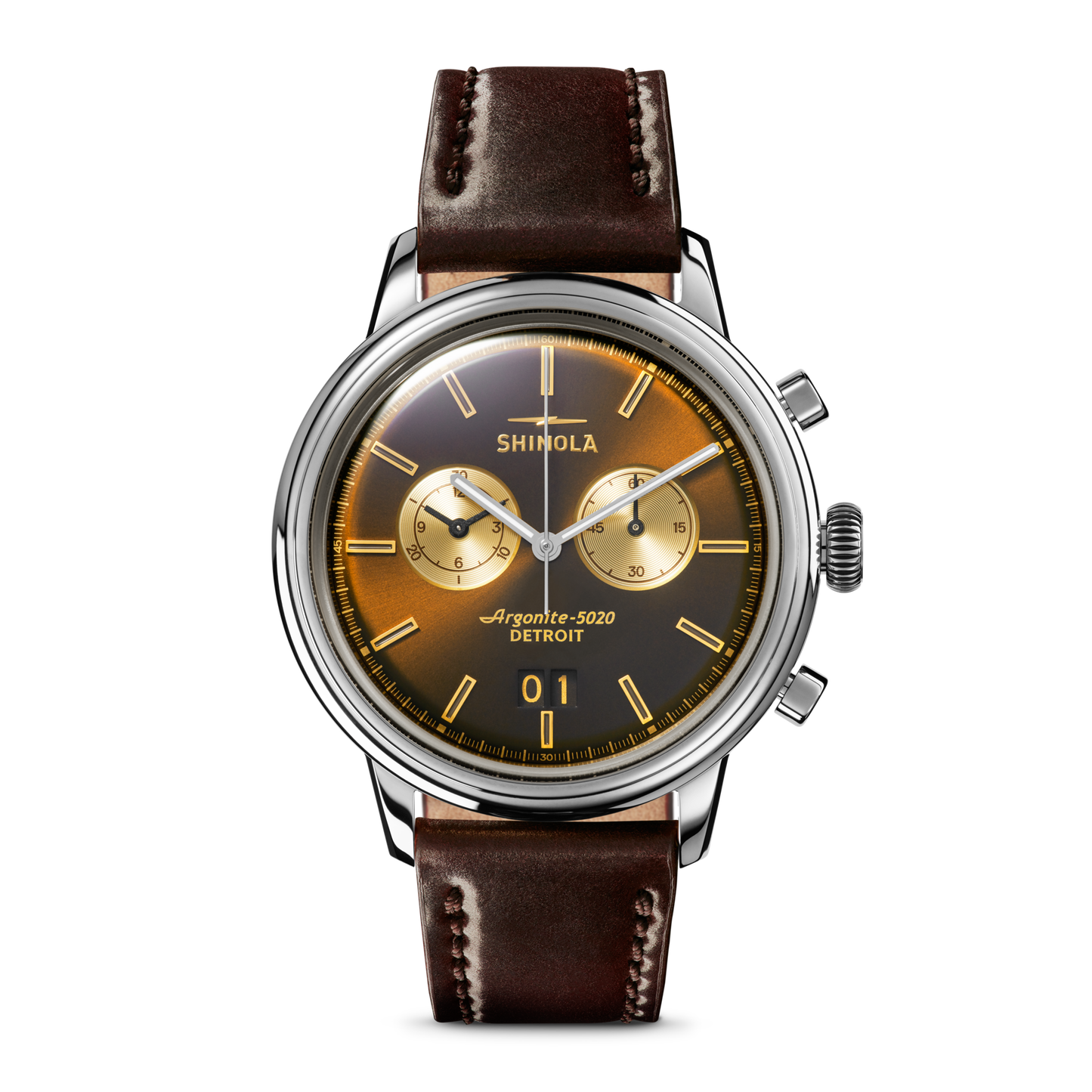 Bedrock Chronograph Watch - Bourbon