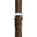 20mm Dark Nut Brown Leather Watch Strap - Dark Nut Brown