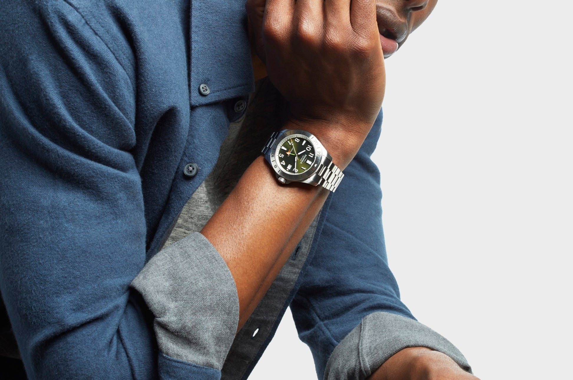 Monster GMT Automatic Watch - Dark Olive