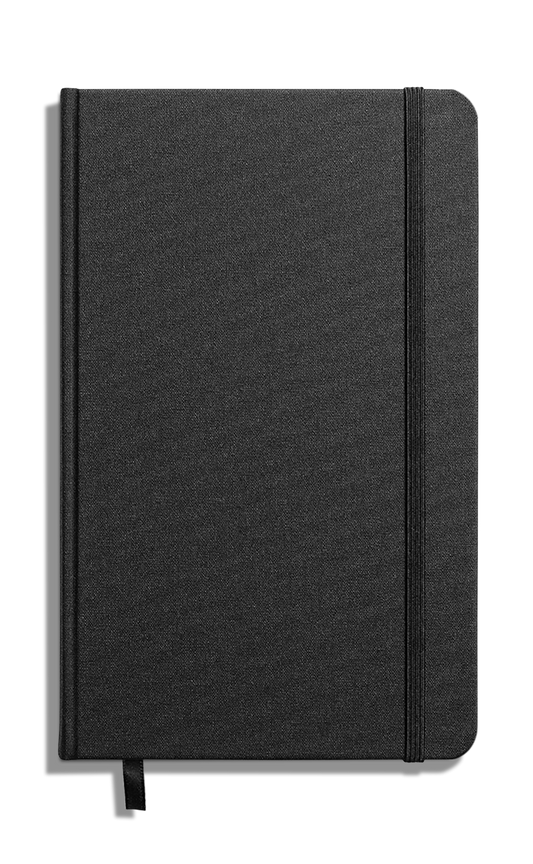 Medium Hard Ruled Journal - Black