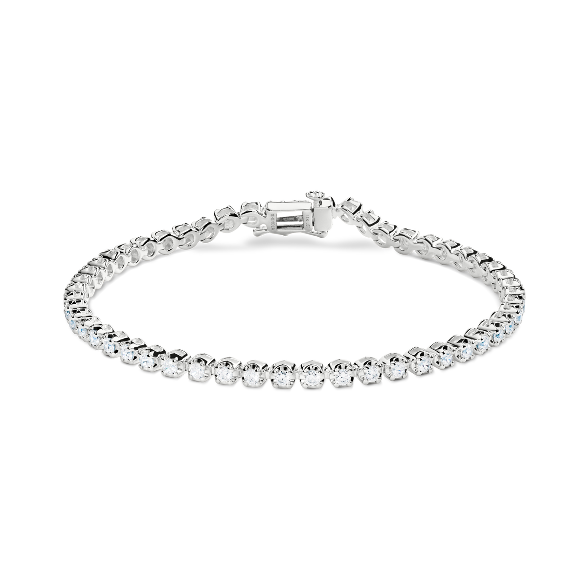 2 Carat 7" Diamond Tennis Bracelet - White Gold