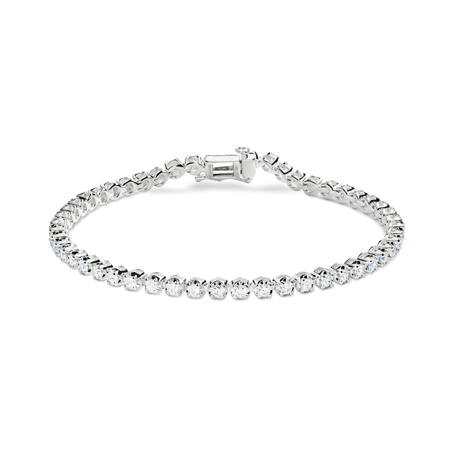 1.84 Carat 6.5" Diamond Tennis Bracelet - White Gold