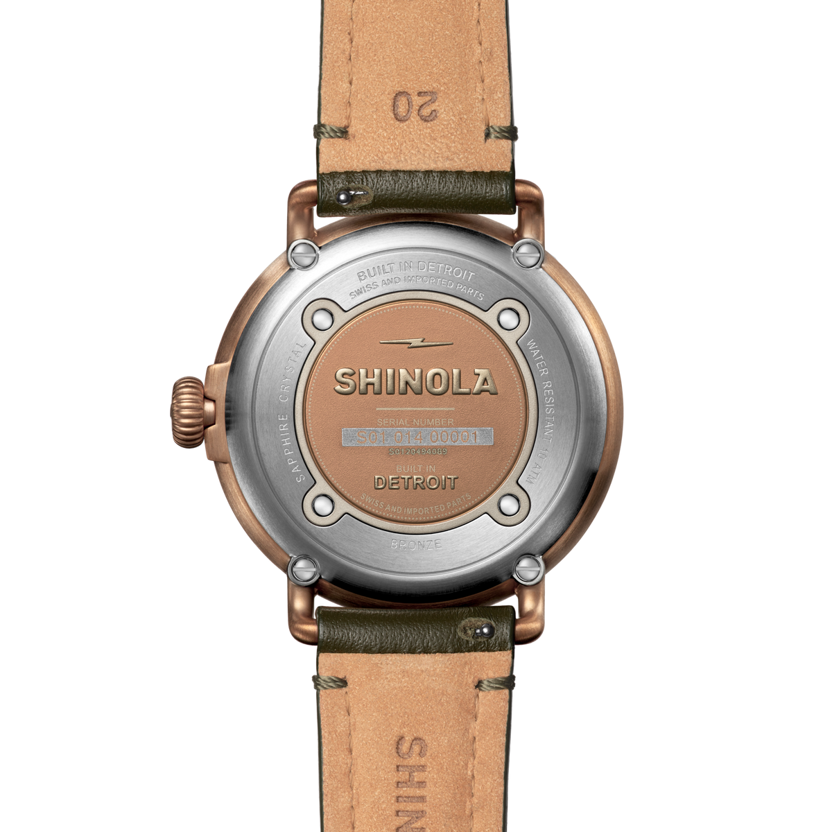 Bronze Runwell Watch - Dark Olive