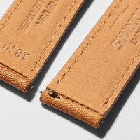 18mm Bourbon Leather Watch Strap - Extra Long - Bourbon