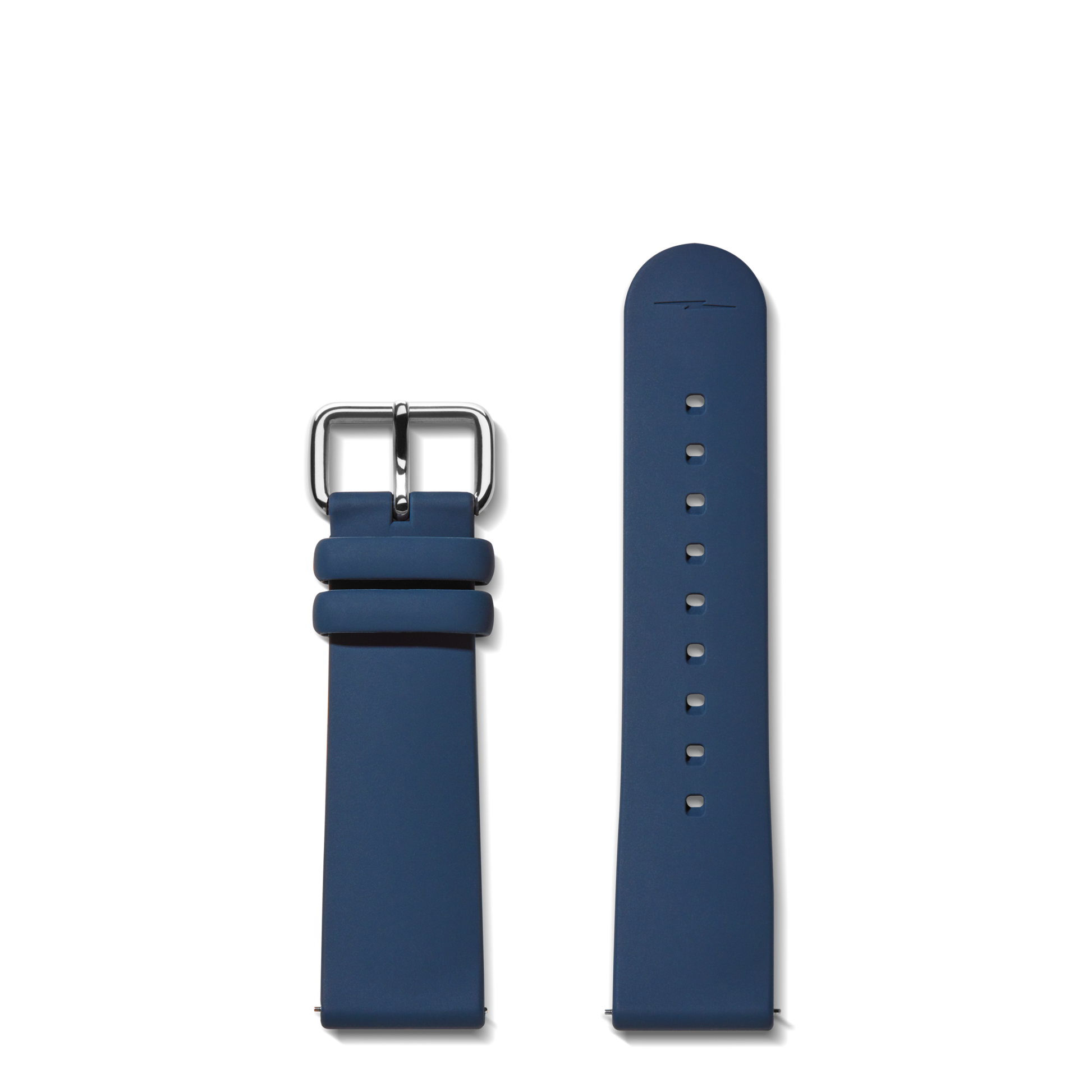 22mm Midnight Blue Silicone Watch Strap - Midnight Blue