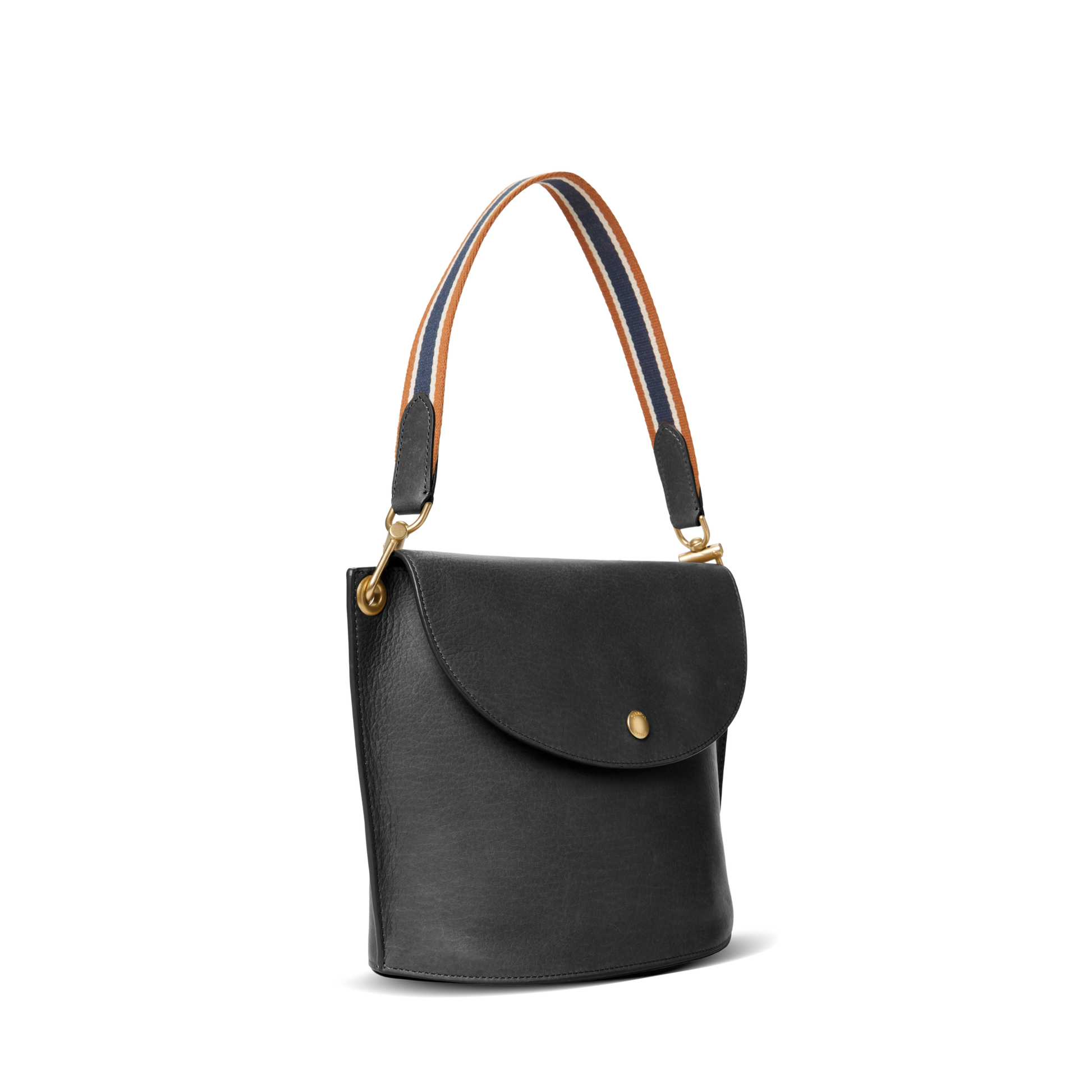 Convertible Birdy Bucket Bag - Brand Stripe / Black