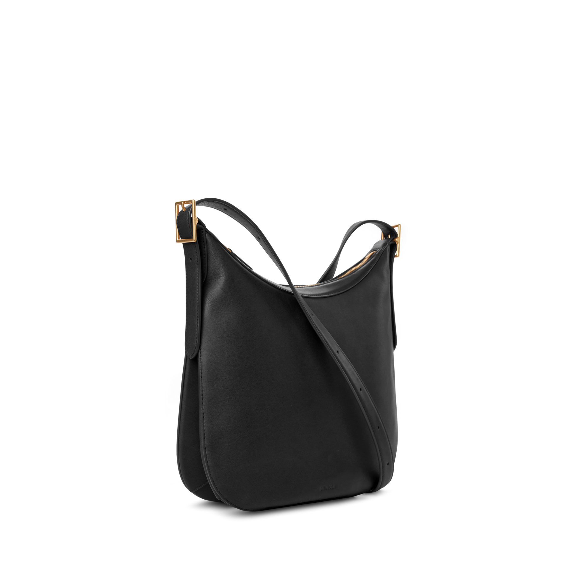 Medium Accordion Crossbody - Black