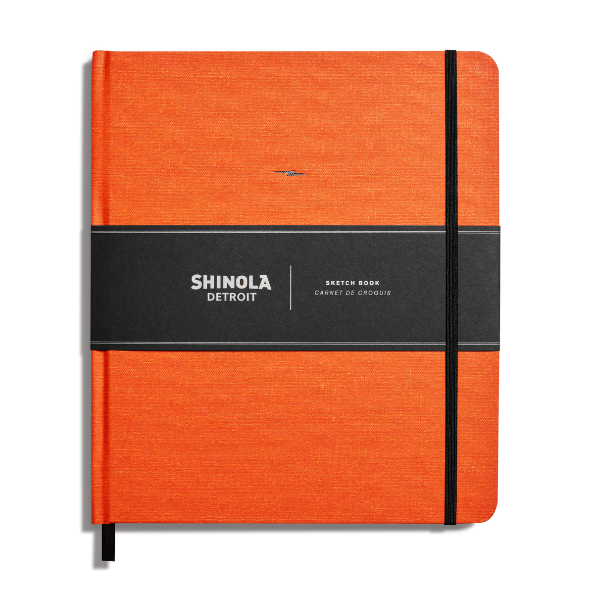 Large Hard Plain Sketchbook - Bold Orange