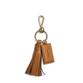 Leather Tassel Keychain - Tan