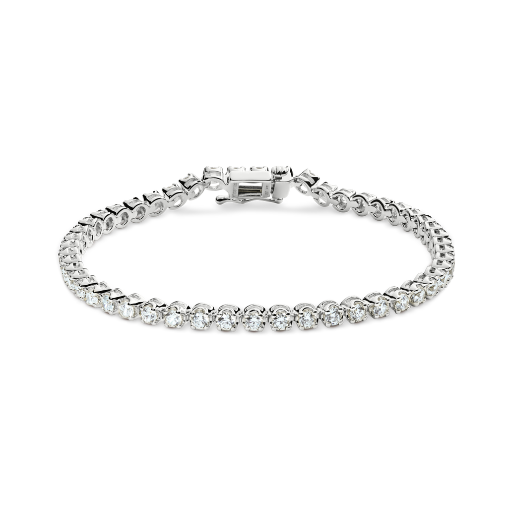 3 Carat 7" Diamond Tennis Bracelet White Gold