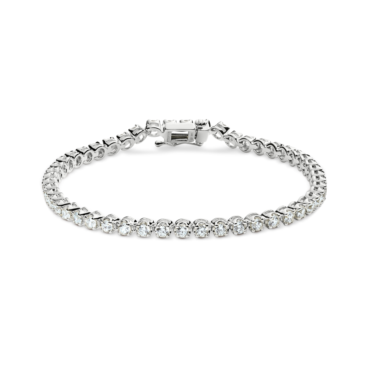 3 Carat 7" Diamond Tennis Bracelet - White Gold