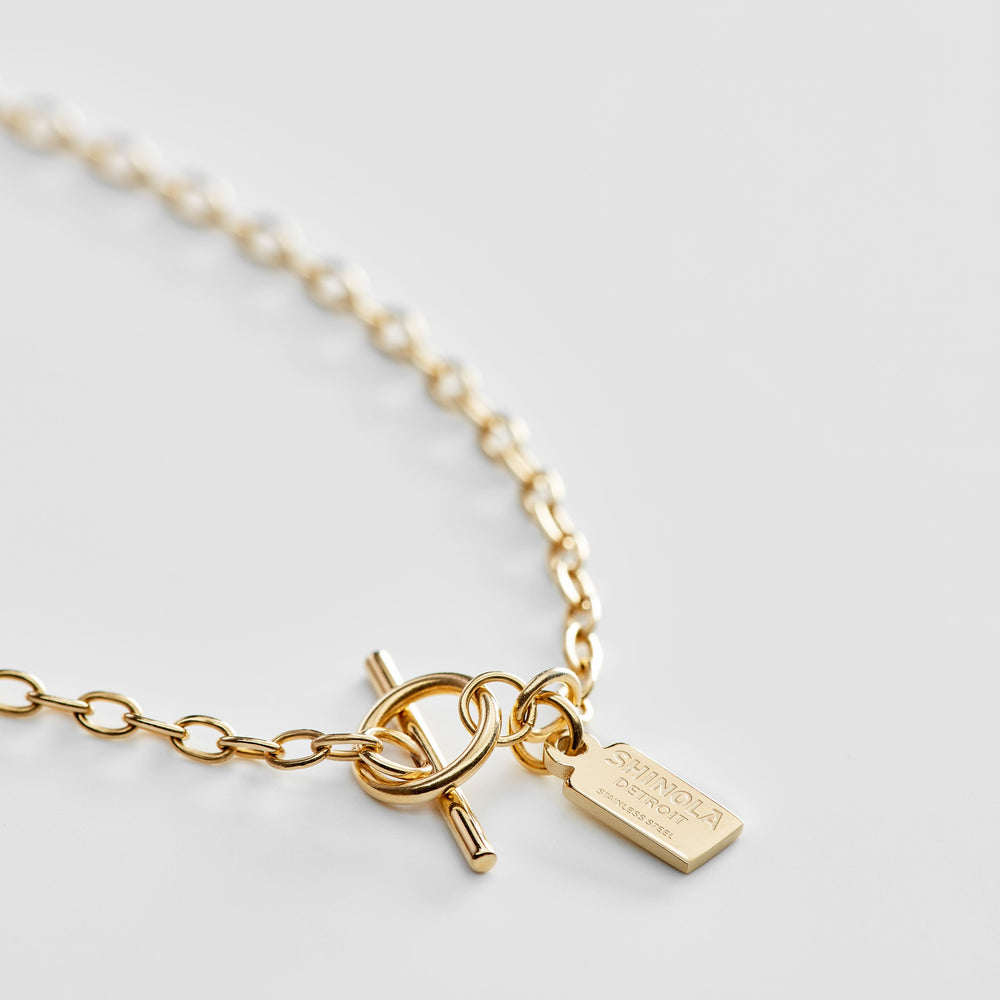 Runwell Watch Pendant Necklace - White