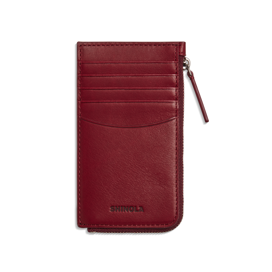 Zip Around Card Case - Ruby