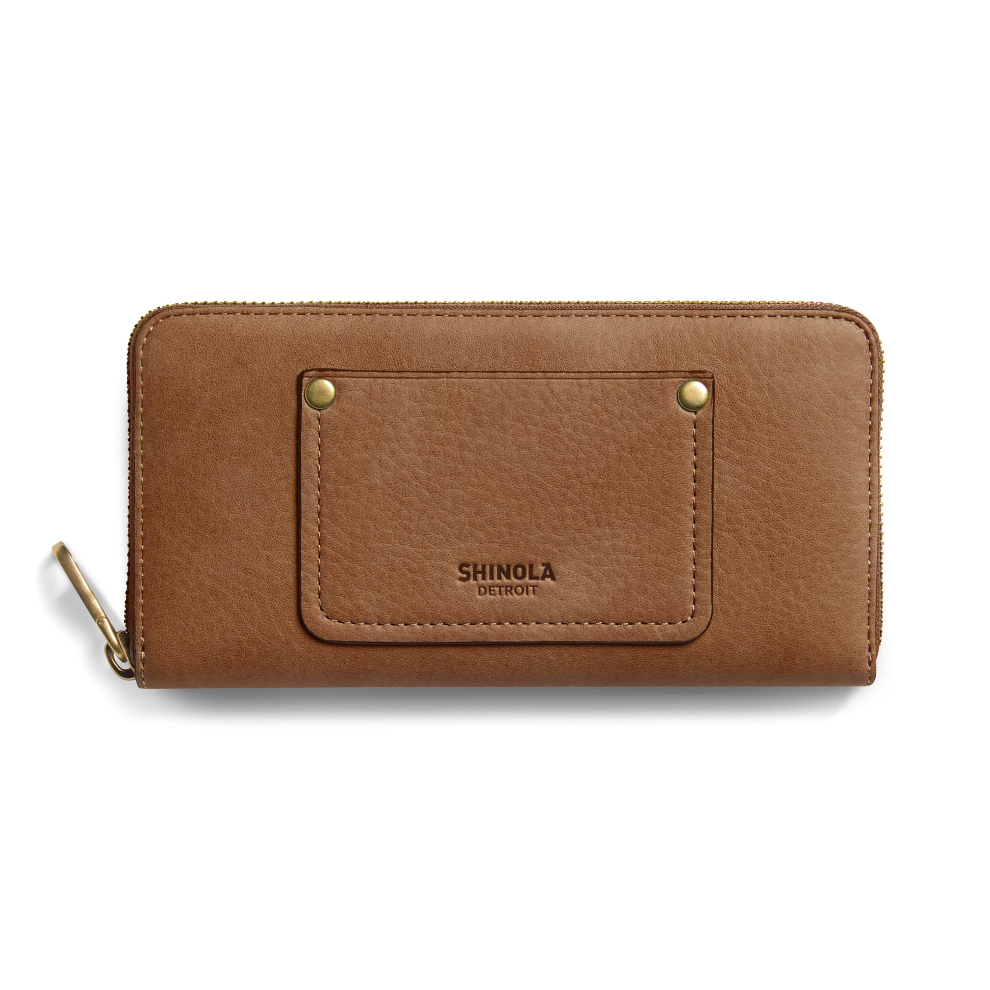 Pocket Zip Wallet - Tan