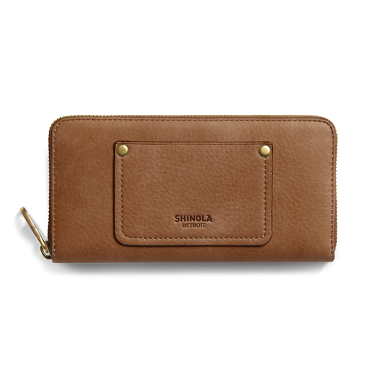 Pocket Zip Wallet - Tan