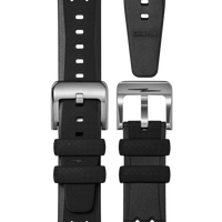 20mm Rubber Strap - Black Tropic Dive