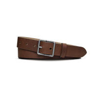 1 1/4" Center Bar Buckle Belt - Medium Brown