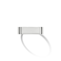 6mm Flat White Gold Band