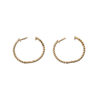 1 Carat Diamond Hoops - Yellow Gold