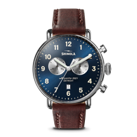Canfield Chronograph Watch - Cattail Leather Strap