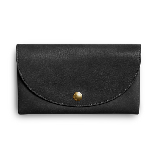 Birdy Large Snap Wallet - Black