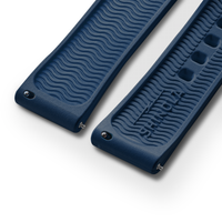 20mm Midnight Blue Rubber Watch Strap - Midnight Blue