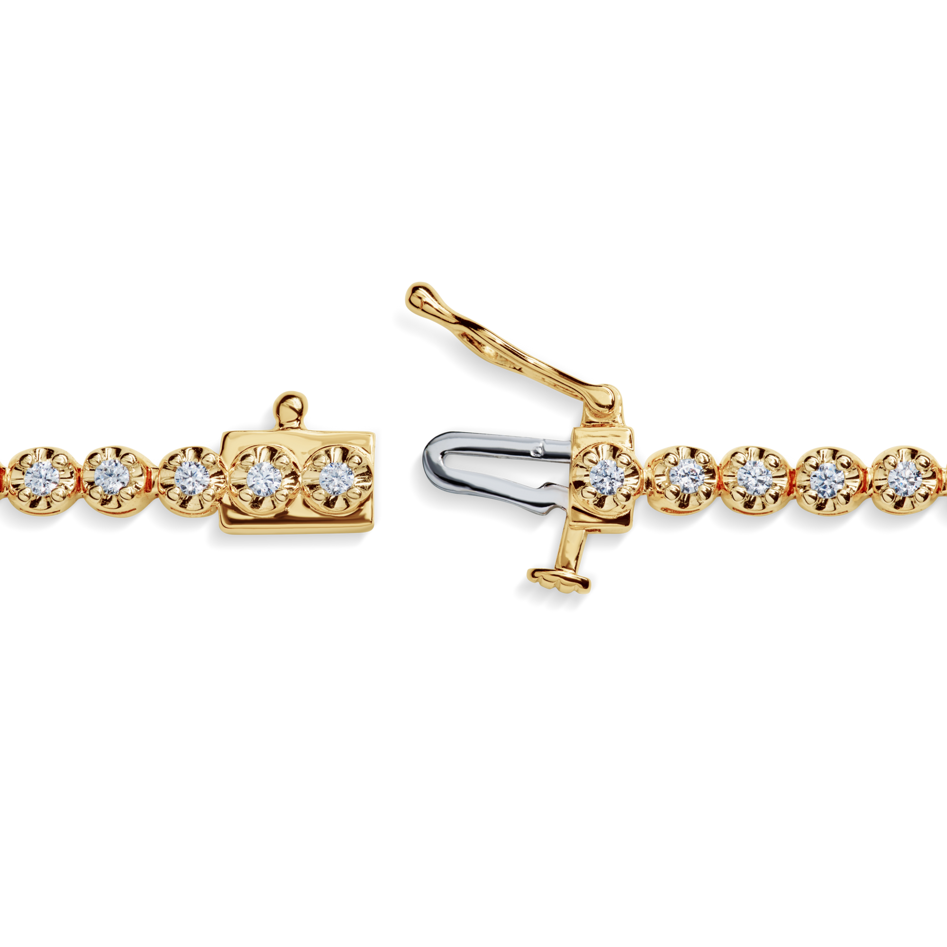 1.84 Carat 6.5" Diamond Tennis Bracelet - Yellow Gold