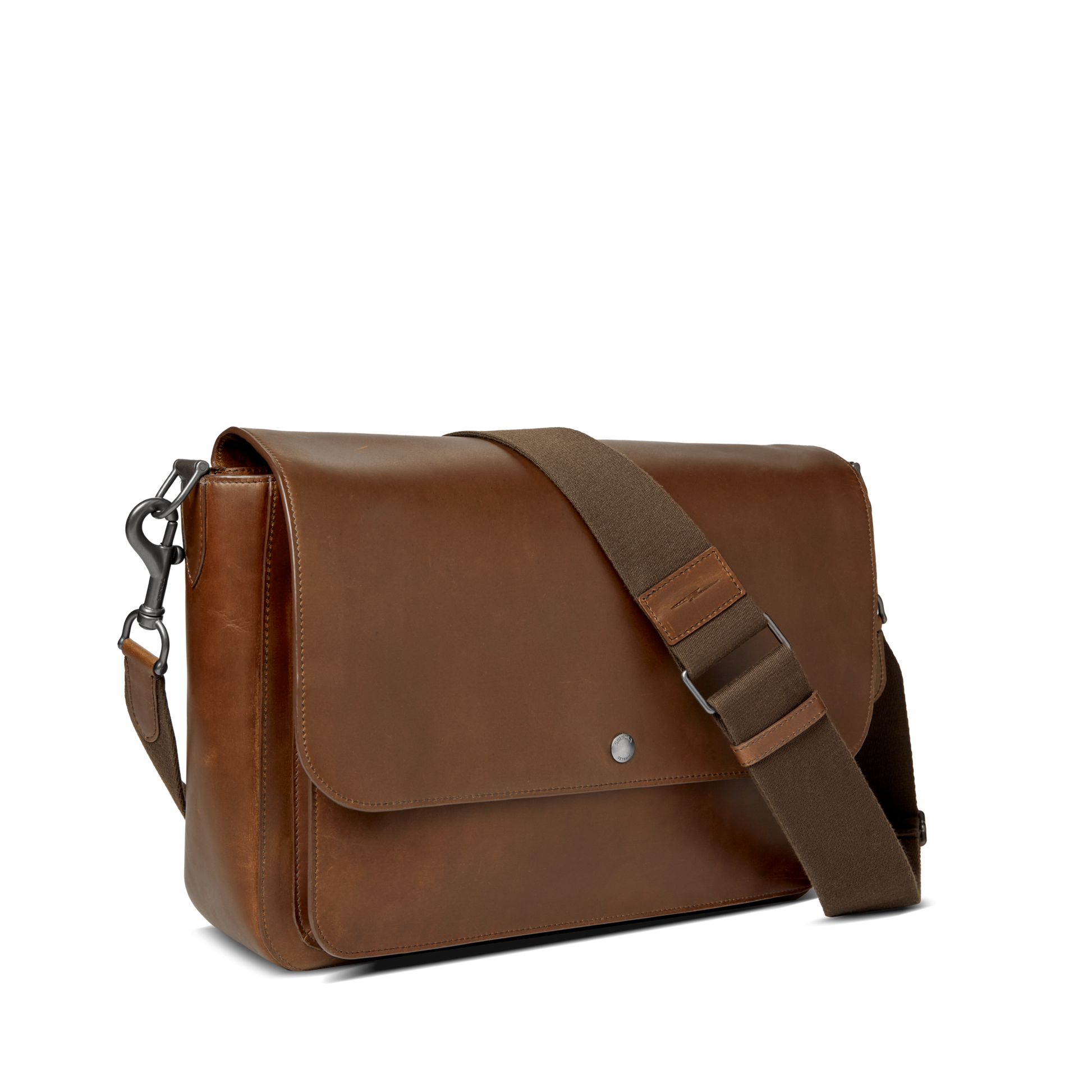 Canfield Relaxed Messenger Bag - Medium Brown