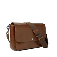 Canfield Relaxed Messenger Bag - Medium Brown