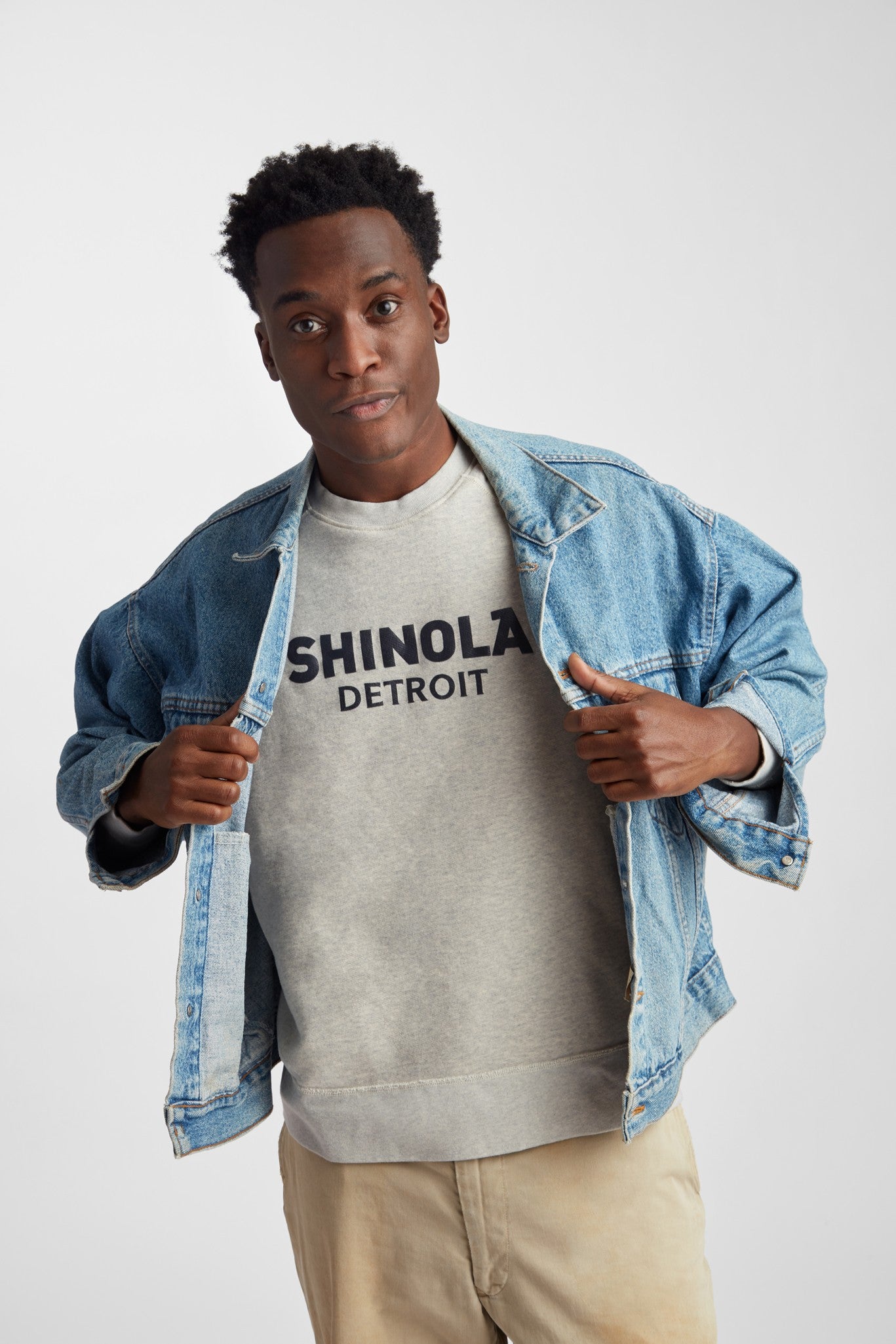 Shinola Logo Sweatshirt - Heather Gray