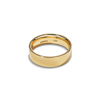 6mm Flat Yellow Gold Band